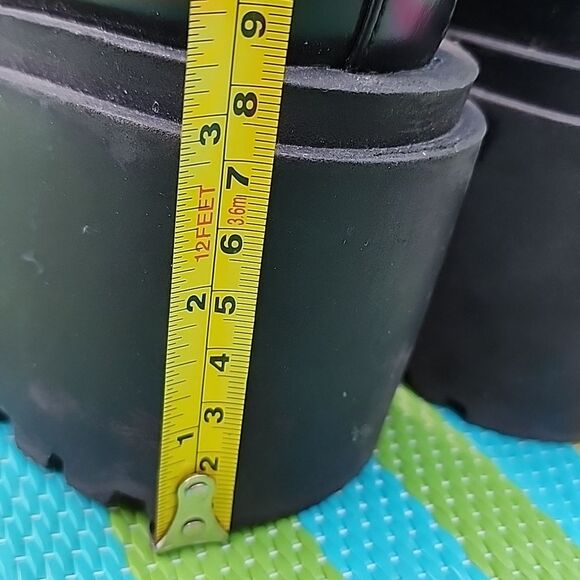 Zara Boots Womens Sz 5.5 US 36 EU Black Leather Chelsea Ankle High Block Heel - Picture 5 of 9